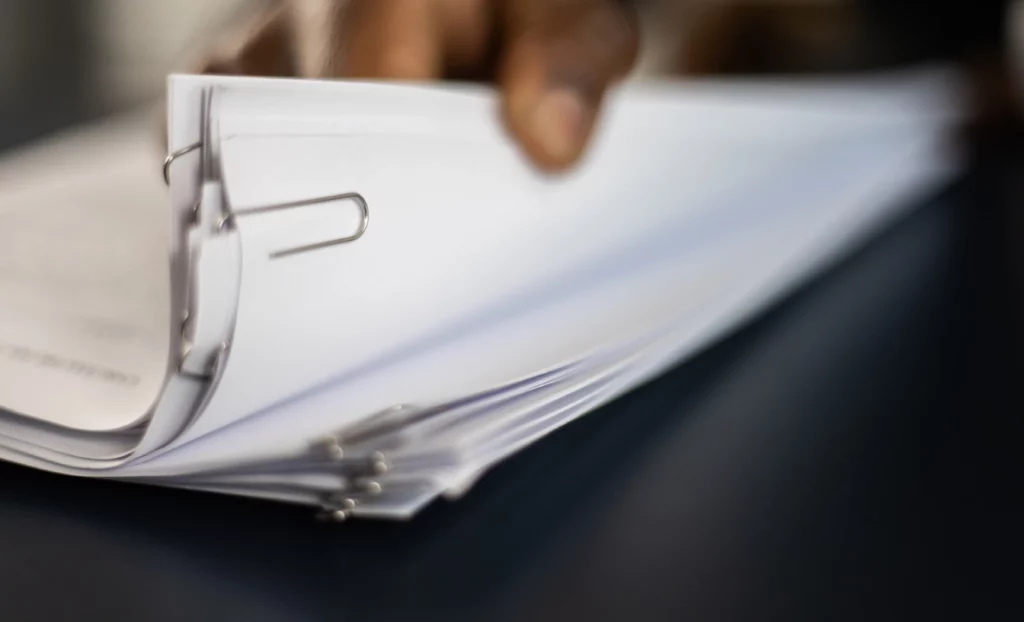 папки бумаги